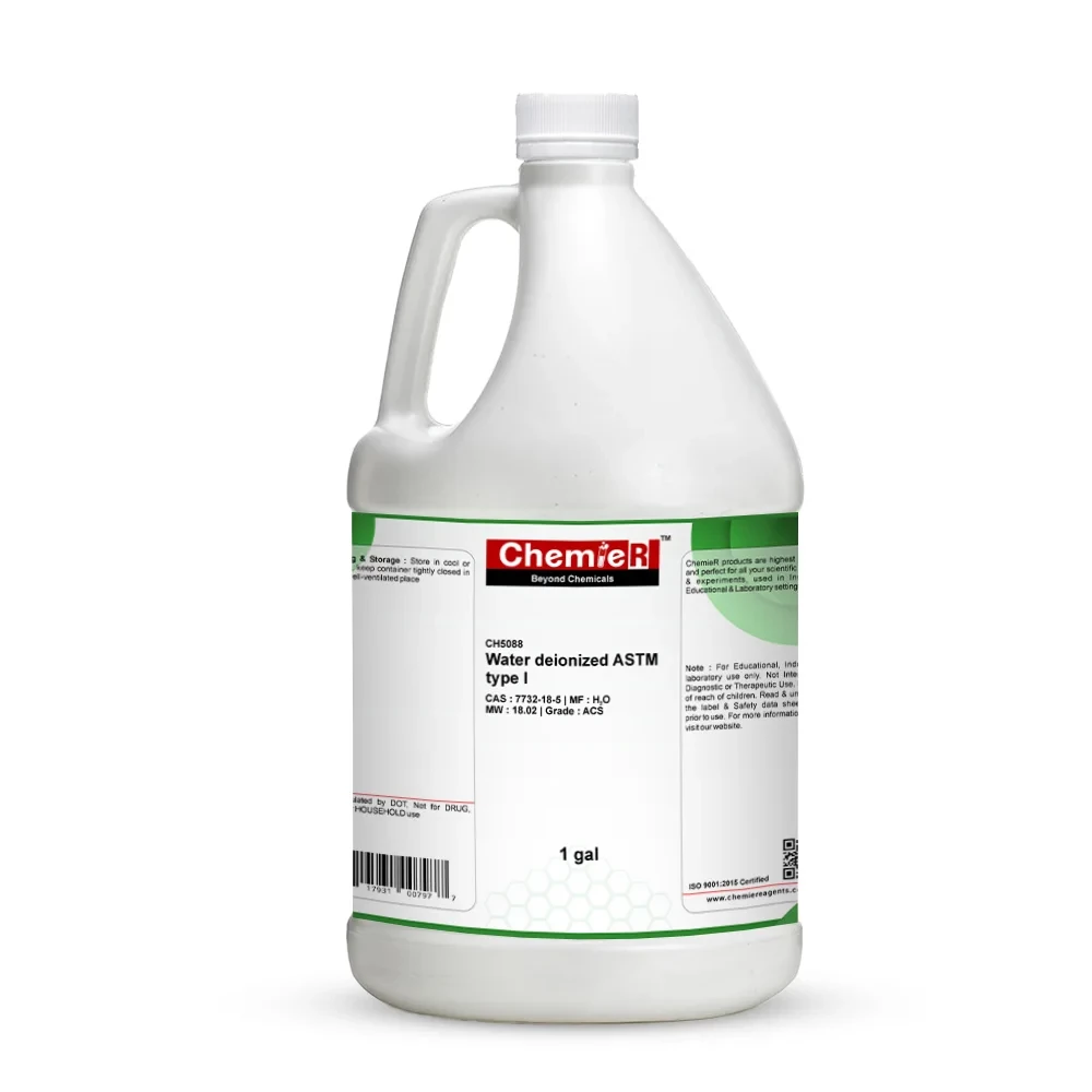 Water, Deionized, ACS, ASTM Type I