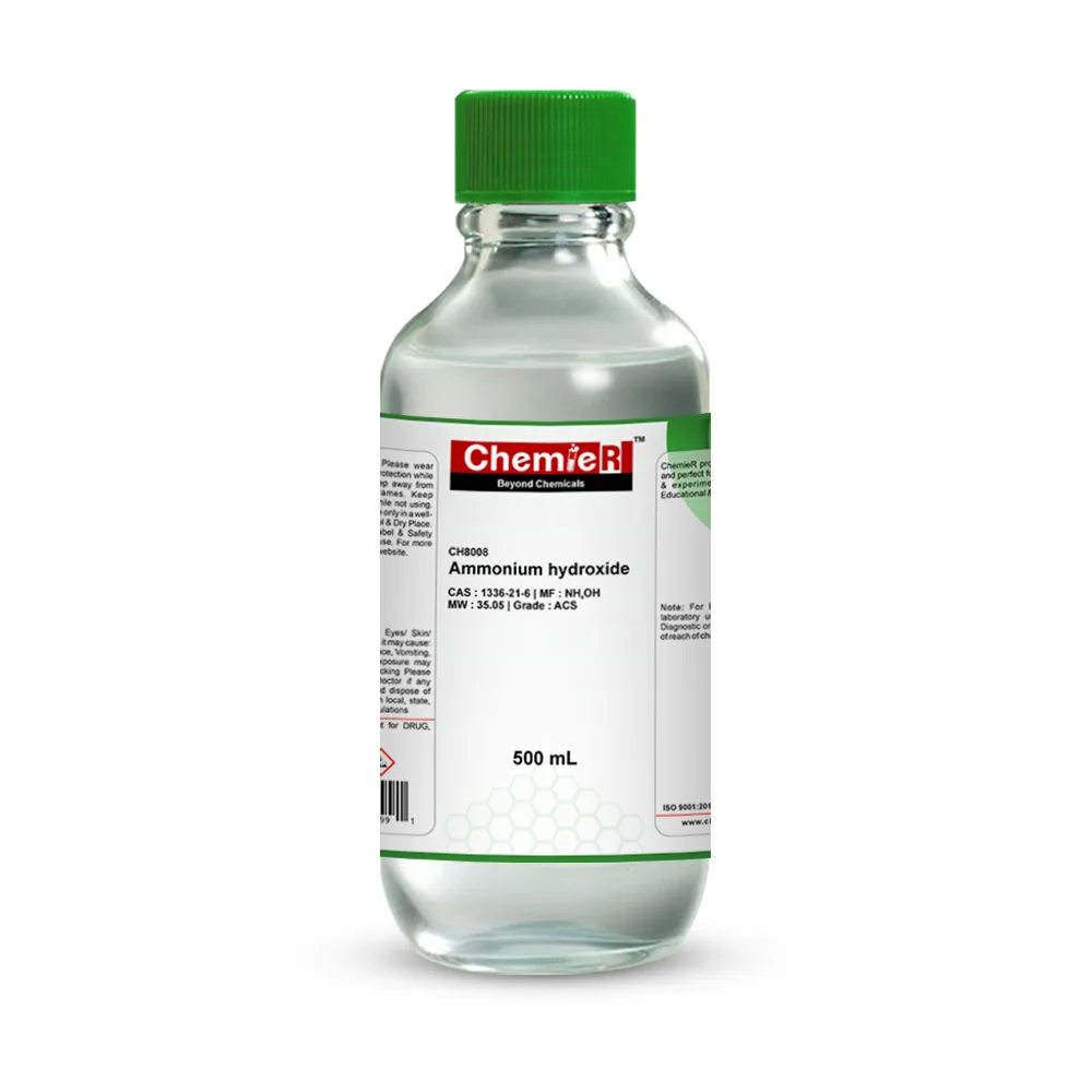 Ammonium Hydroxide, ACS| CH8008| CAS 1336-21-6 | ChemieR
