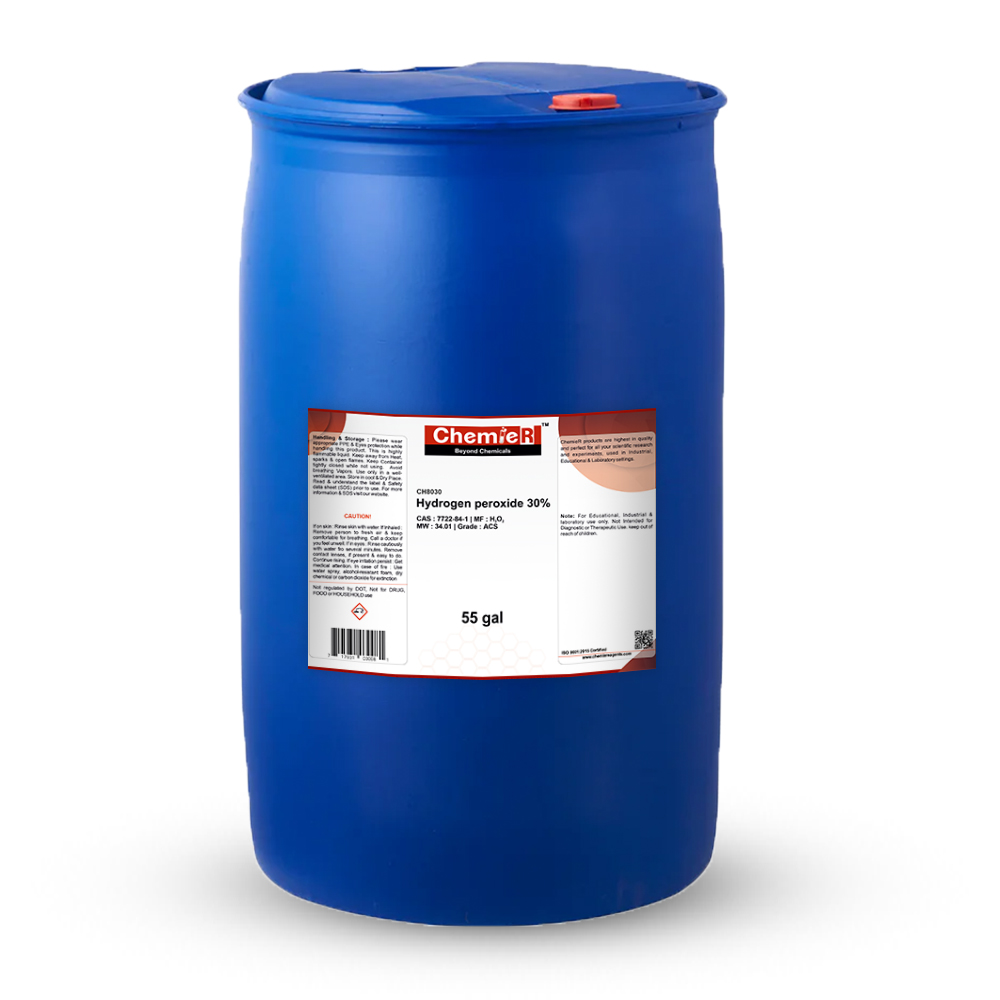Hydrogen peroxide 30% ACS 55gal