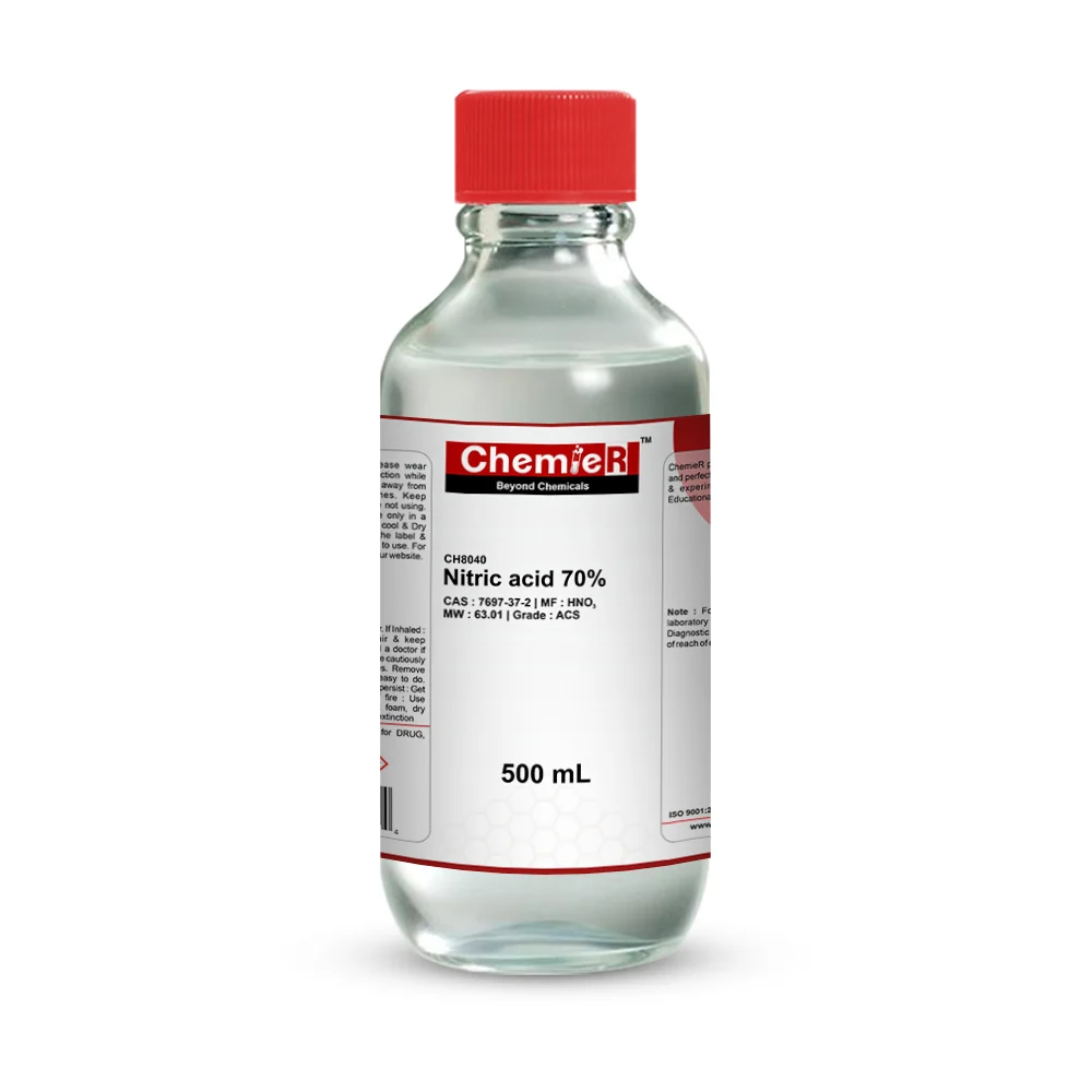 Nitric Acid 70% ACS Grade| CH8040| CAS 7697-37-2 | ChemieR