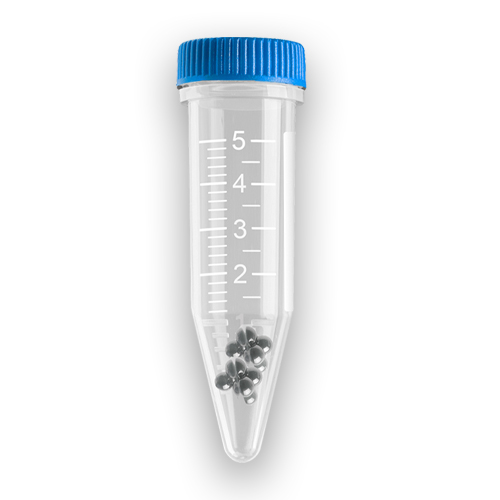 Prefilled 5.0ml tubes, Stainless Steel beads, 2.8mm Acid Washed, 50pk (for D1036 and D2400 only)