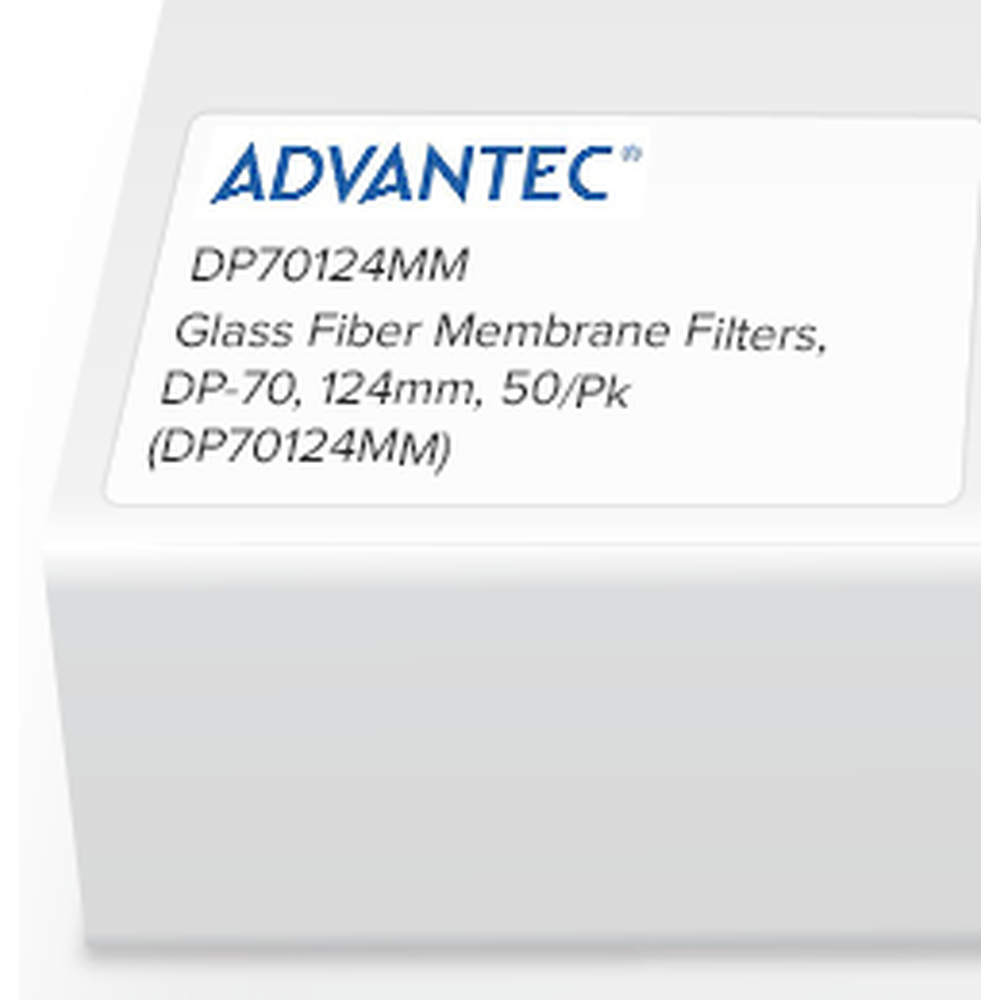 Glass Fiber Membrane Filters, DP-70, 124mm, 50/Pk
