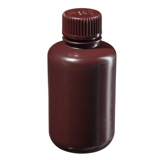 Amber Narrow-Mouth Sample Bottle HDPE 125 mL