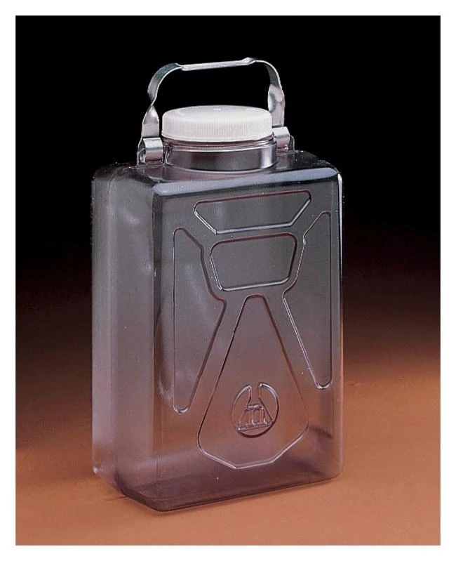 Clearboy Transparent Carboy Rect w/SS Handle PC 20L