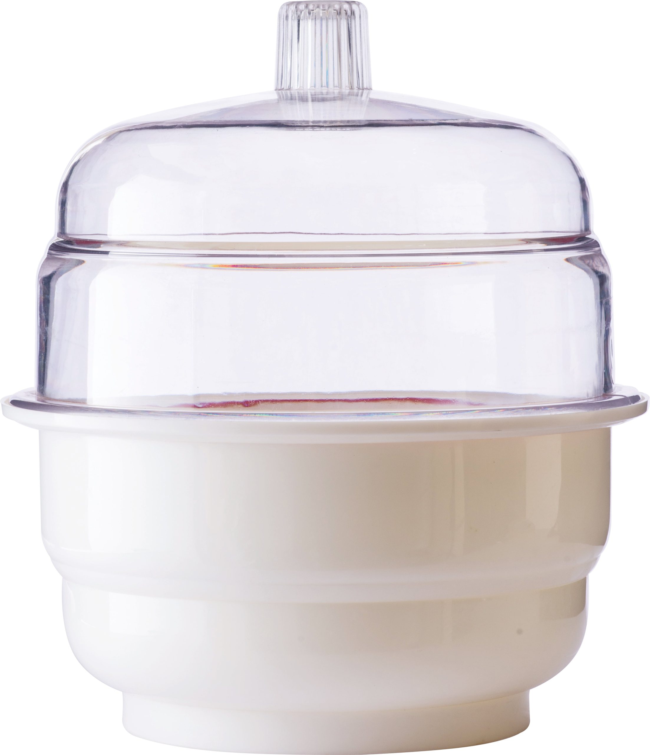 Abdos Desiccator with a clear Polycarbonate (PC) top and a white Polypropylene (PP) Plate (Diameter 150 mm) 1/EA