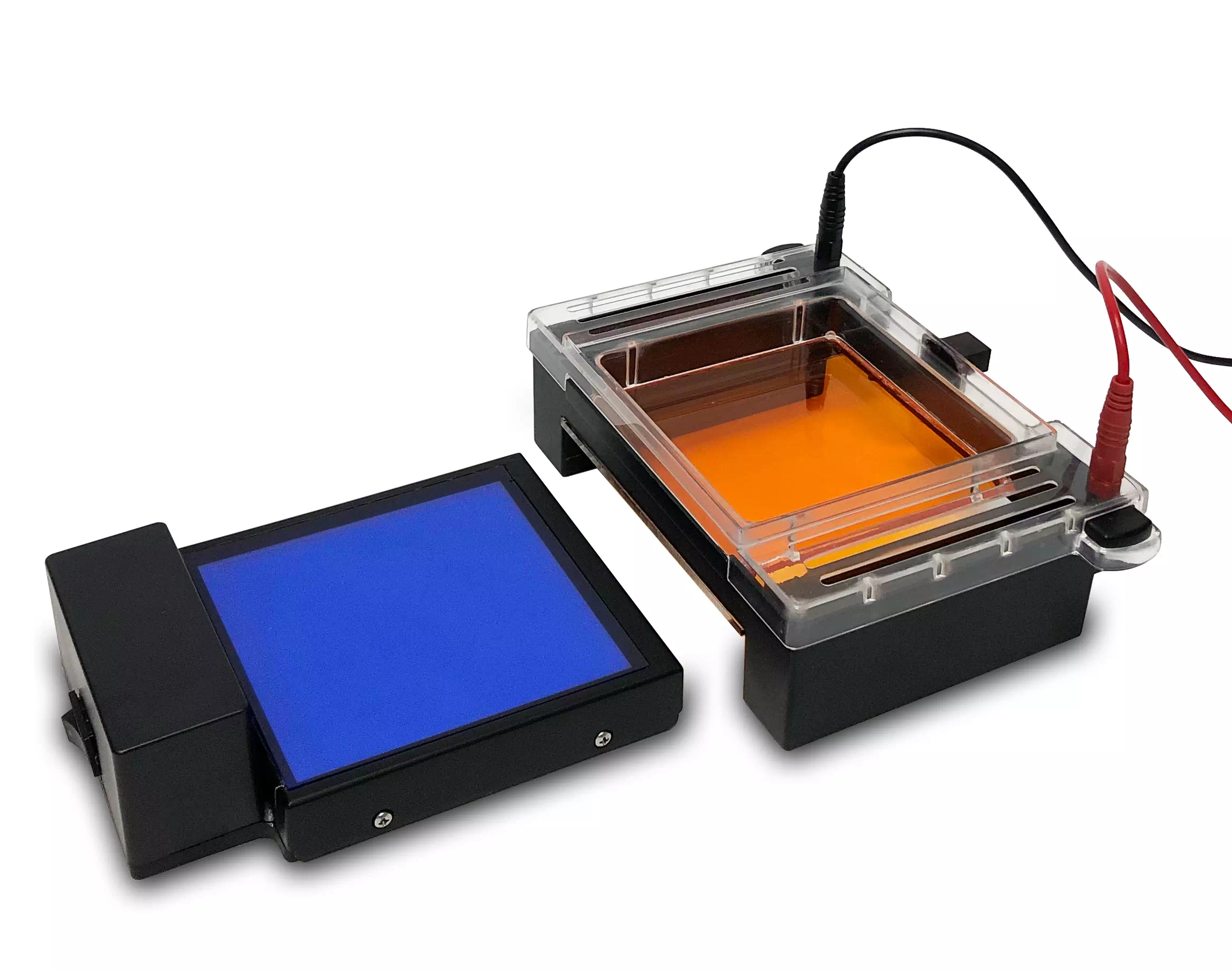 Extra casting set for 10.5x10cm and 10.5x6cm gels. Includes stand, trays, E1101-COMB1 double-sided combs