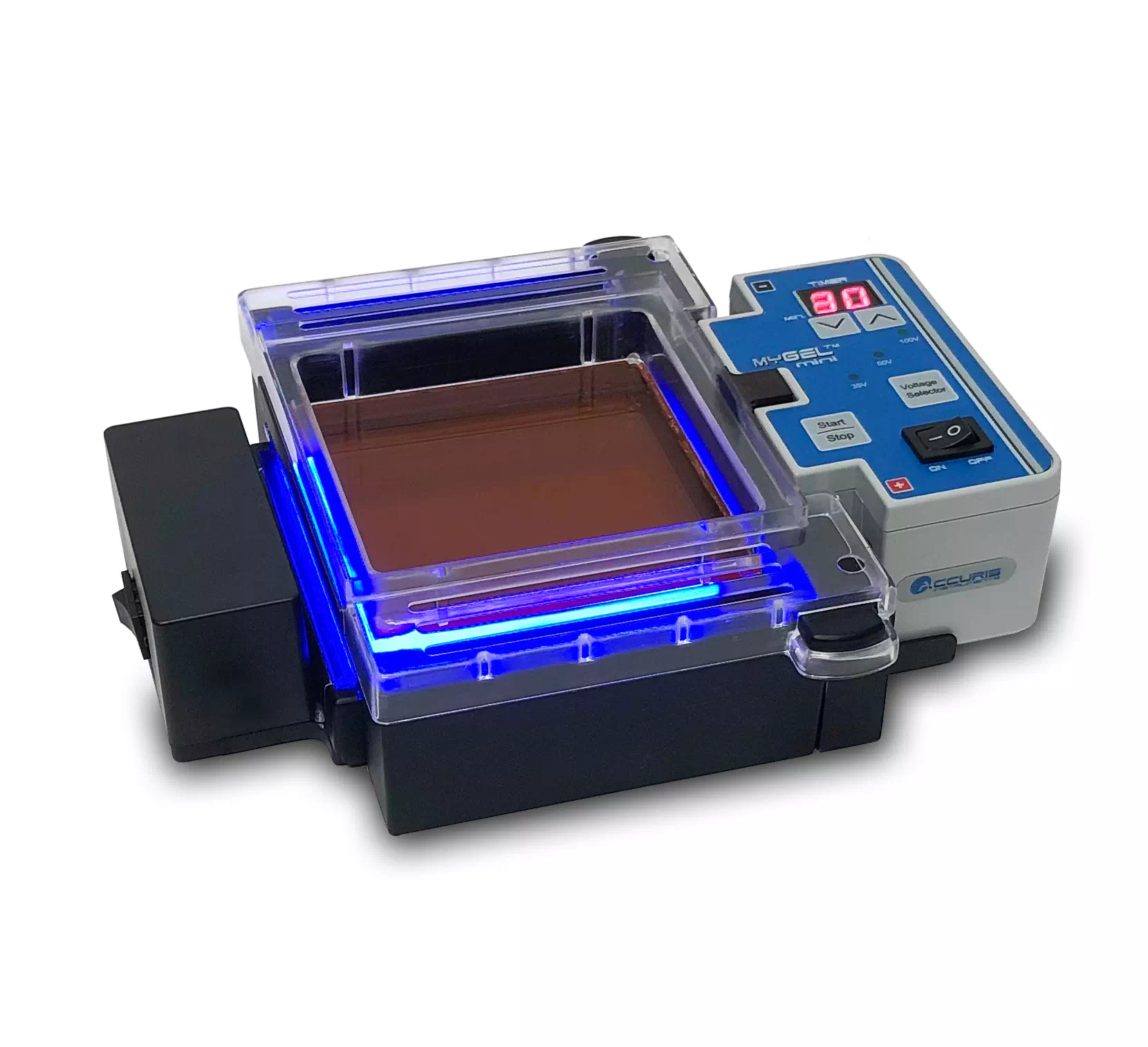 myGel InstaView™ Complete Electrophoresis System with Blue LED Illuminator - 230V input