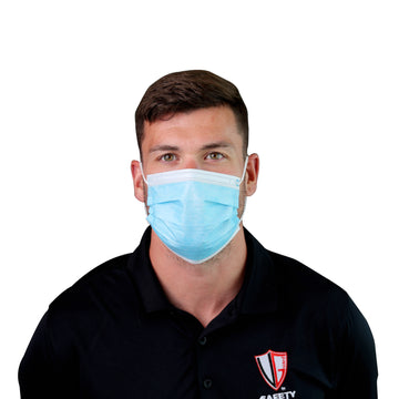 Earloop Face Mask, Blue, 50/BX, 40BX/CS