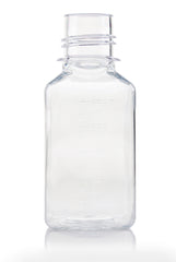 EZBio® Titanium Square, Polyethylene Terephthalate Glycol (PETG) Media Bottles, Non-Sterile Storage Bottles, 38-430 mm Neck, 250mL, No Cap, 60/CS