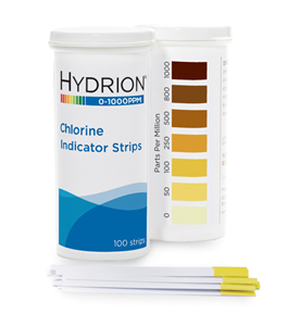 Chlorine 0-1000, 100 strips/vial