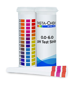 Multi-pad pH strip 0-6, Carton/6