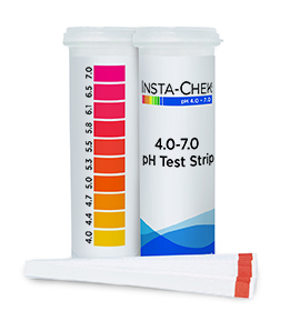 Multi-pad pH strips 4.0 - 7.0, Carton/6