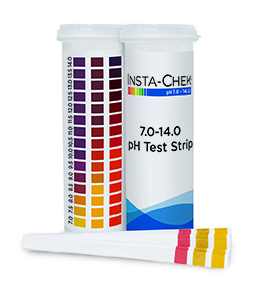 Multi-pad pH strip 7-14, Carton/6