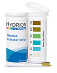 Chlorine 0-300, 100 strips/vial, Carton/6