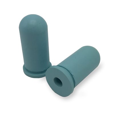 Silicone Rubber Bulb 3mL pk24, Blue