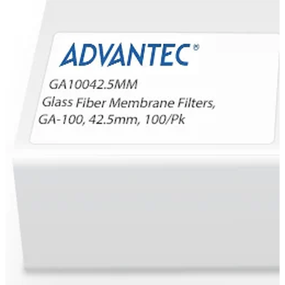Glass Fiber Membrane Filters, GA-100, 42.5mm, 100/Pk