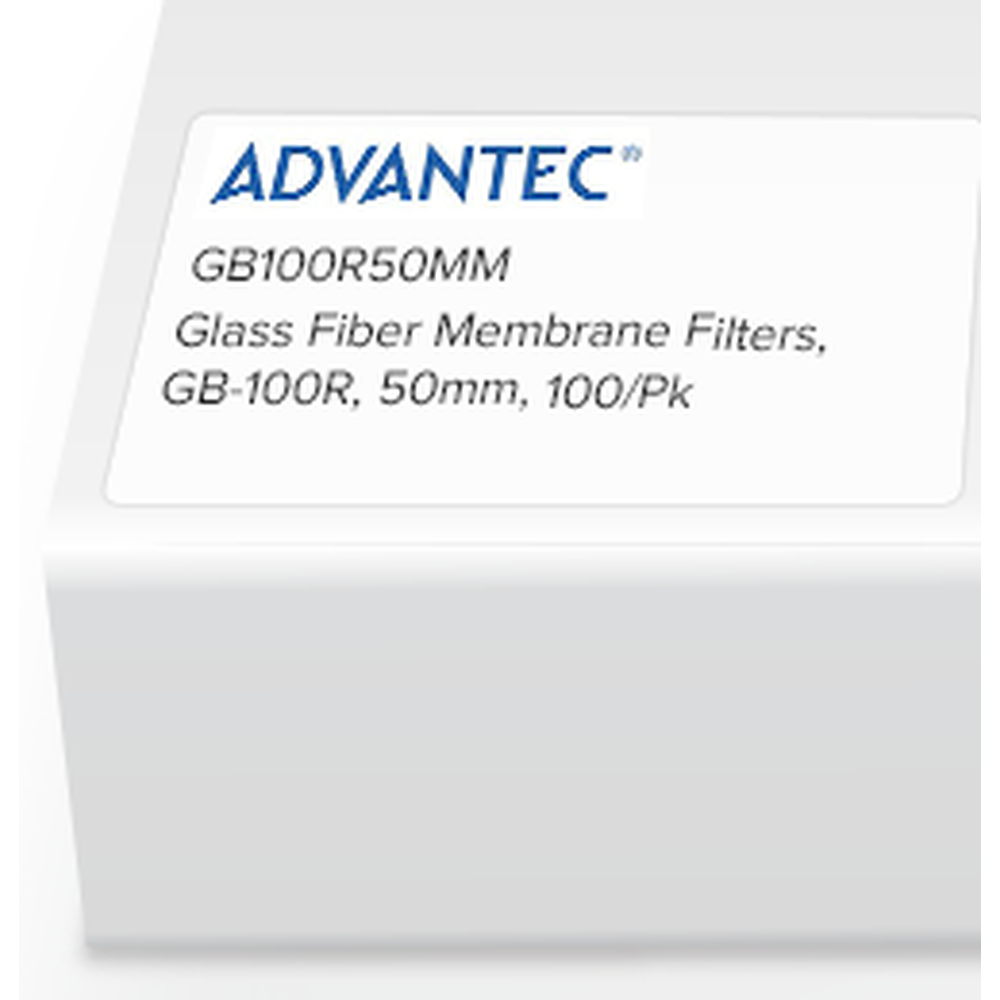 Glass Fiber Membrane Filters, GB-100R, 50mm, 100/Pk