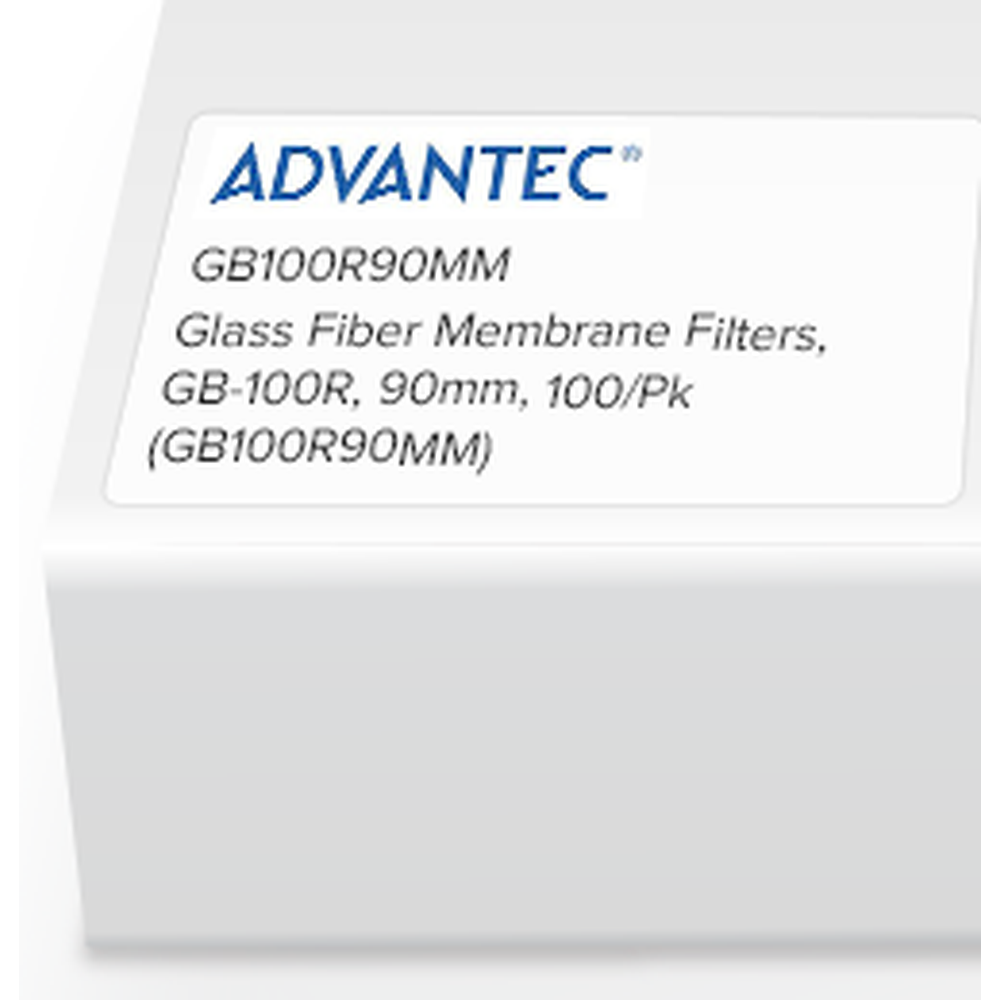 Glass Fiber Membrane Filters, GB-100R, 90mm, 100/Pk