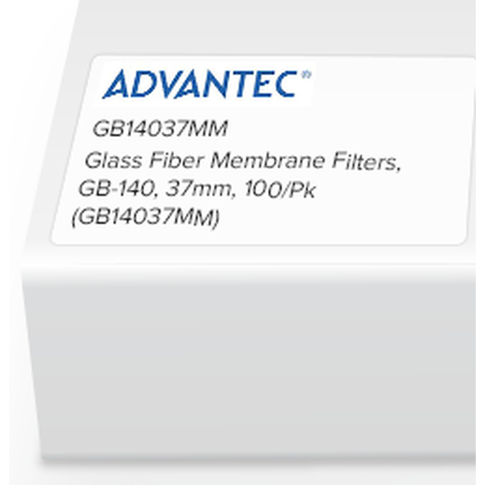 Glass Fiber Membrane Filters, GB-140, 37mm, 100/Pk