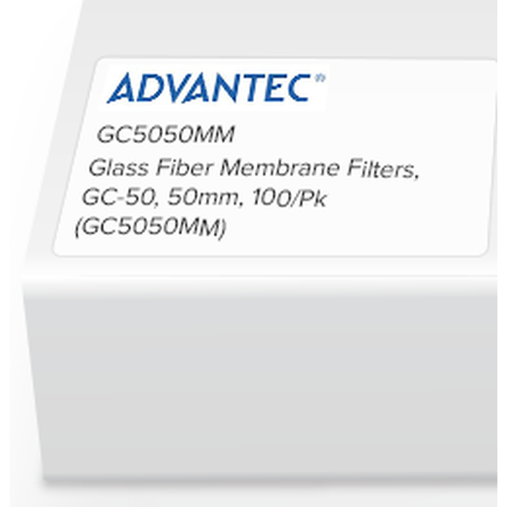 Glass Fiber Membrane Filters, GC-50, 50mm, 100/Pk