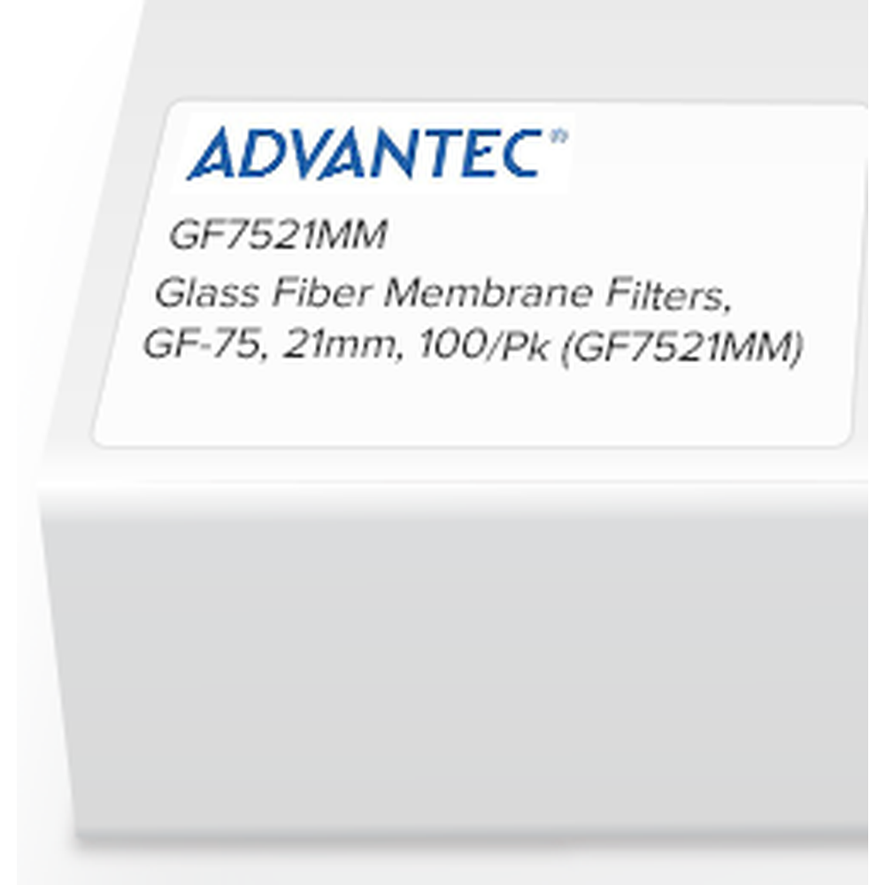 Glass Fiber Membrane Filters, GF-75, 21mm, 100/Pk
