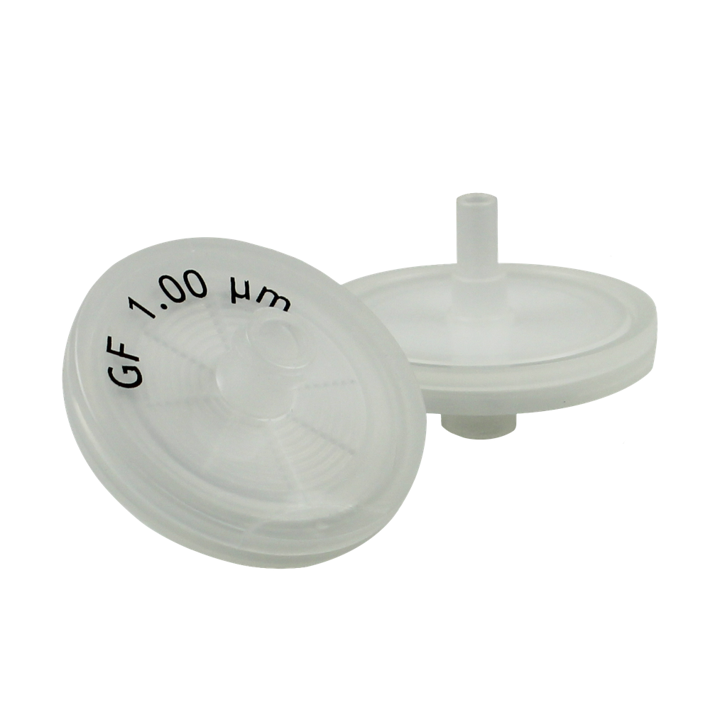 Glass Fiber Syringe Filters, Abluo, 1.0 Micron, 25mm, 500/Pk