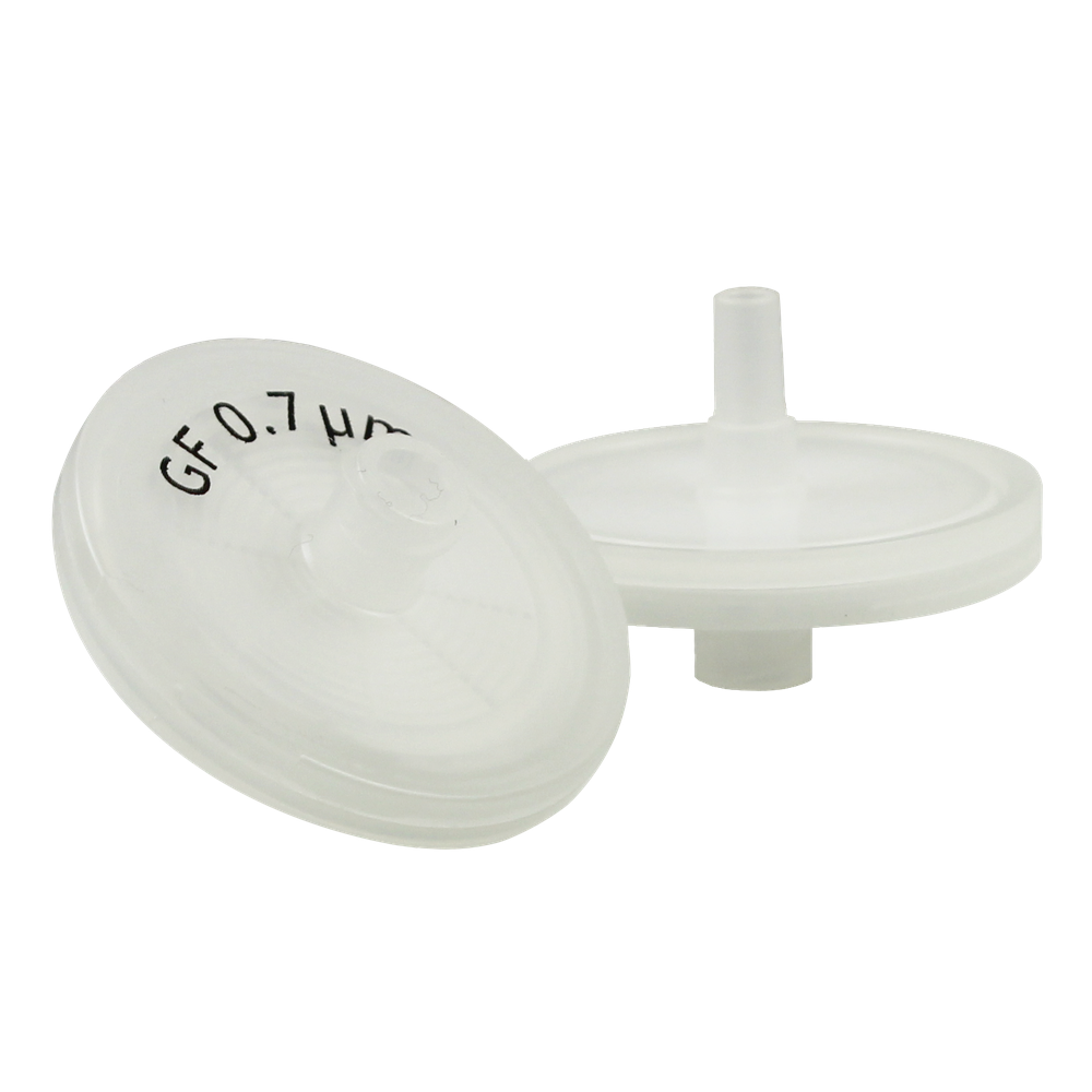 Glass Fiber Syringe Filters, Abluo, 3.1 Micron, 25mm, 50/Pk