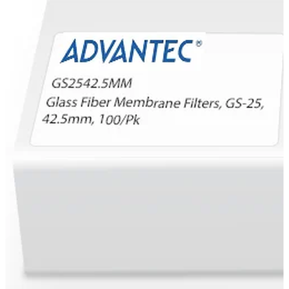 Glass Fiber Membrane Filters, GS-25, 42.5mm, 100/Pk