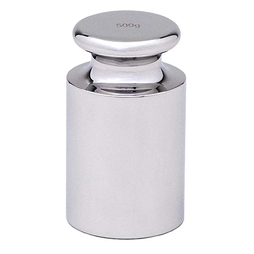 500G-C Calibration Weight , 500g, OIML Class F2, includes ISO 17025:2017 Cert. of Calibration