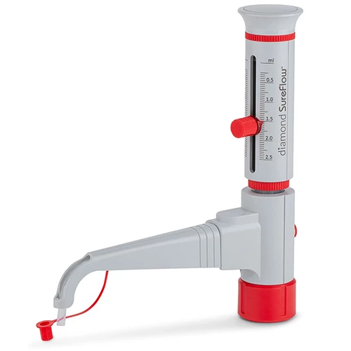 Bottle Top Dispenser, Diamond SureFlow, Standard, 0.25mL to 2.5mL, 0.05mL increments