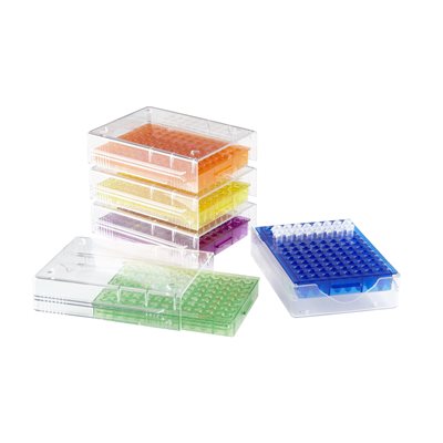 Low Temp PCR Rack, 96 well, Purple