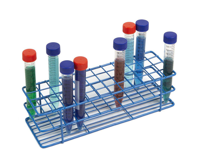 Coated Wire Tube Rack 13-16mm 9x12 Format, Red