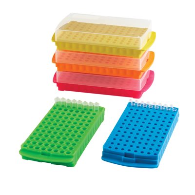 96-Well Reversible Tube Rack, Pink
