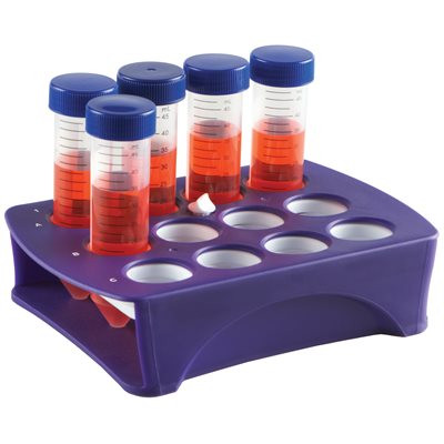 Universal Tube Rack, Purple/White