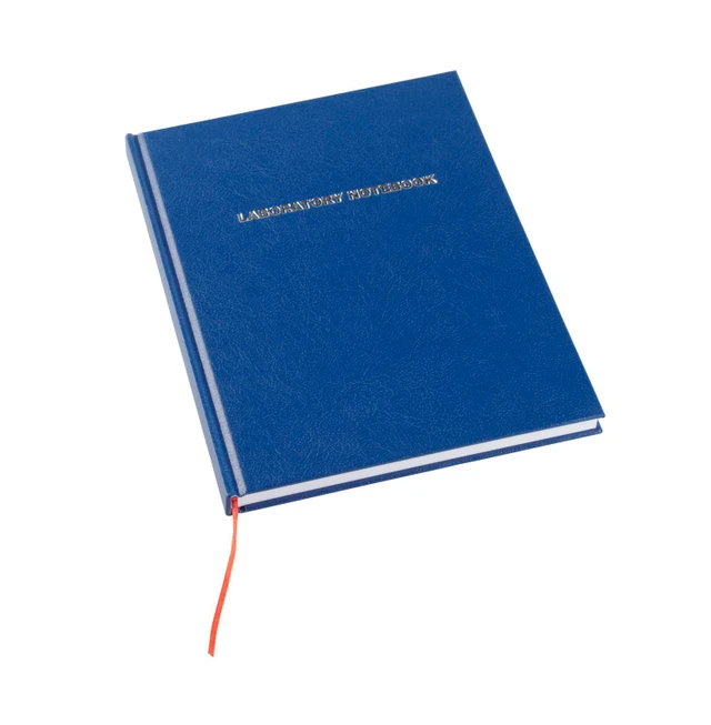 Laboratory Notebook, 200-pages, Grid, Blue