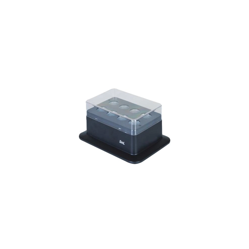 Heating block, 5mL tubes, 8 holes, cone bottom