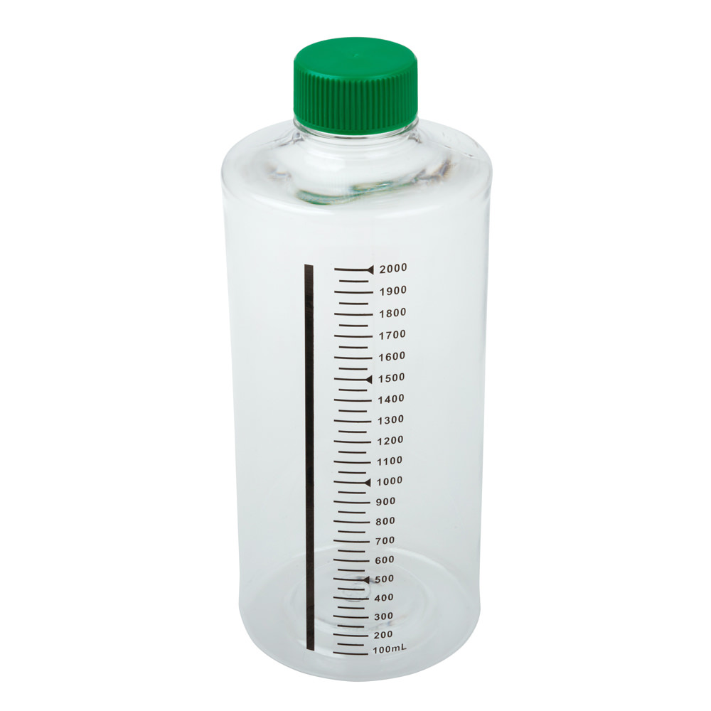 850cm² Roller Bottle, Tissue Culture Treated, Printed Graduations, Non-Vented Cap, Sterile