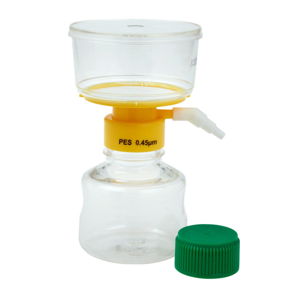 250mL Filter System, PES Filter Material, 0.45µm, 75mm, Sterile