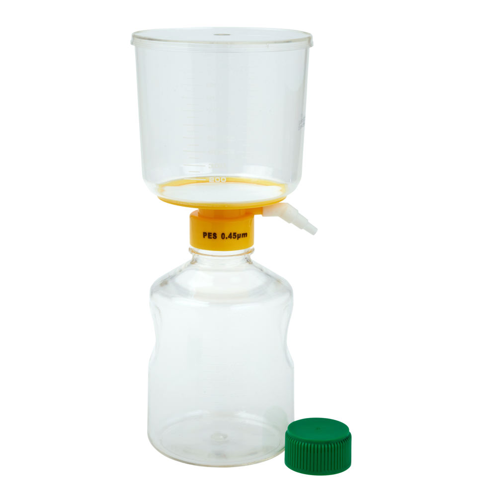 1000mL Filter System, PES Filter Material, 0.45µm, 90mm, Sterile