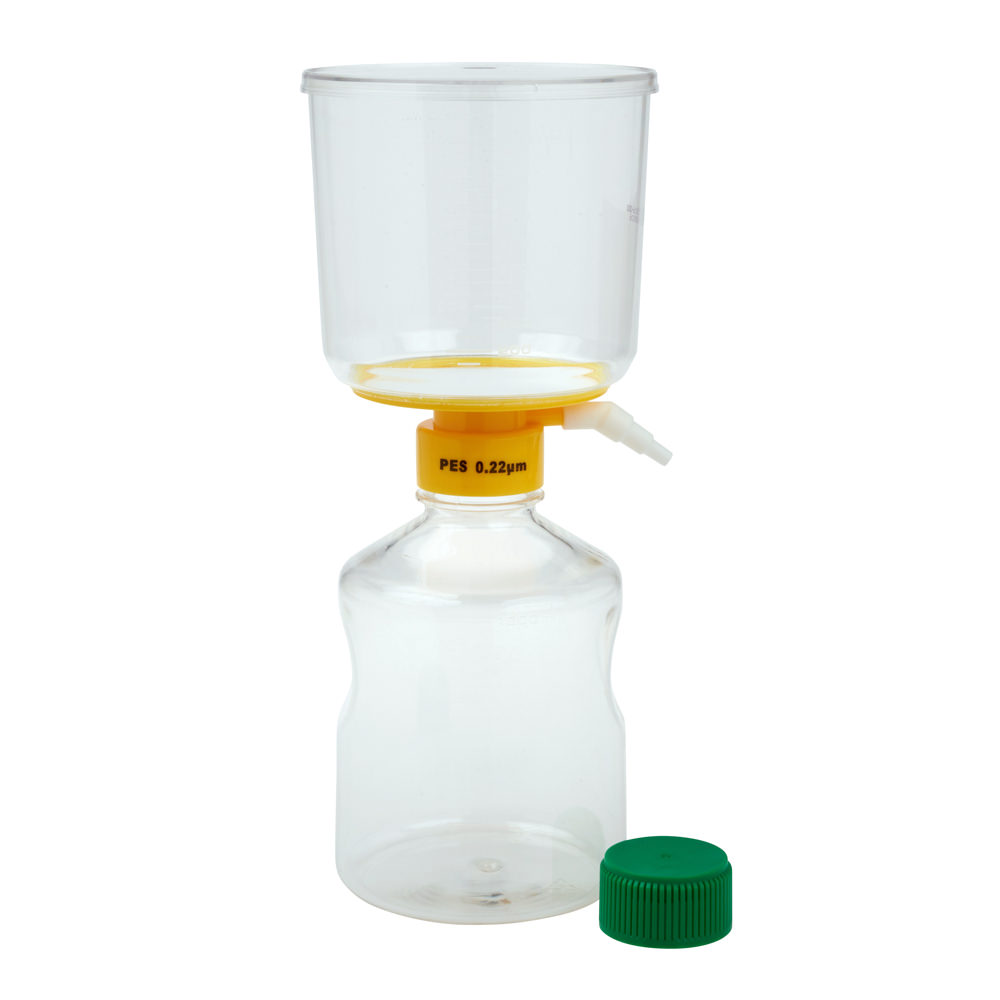 1000mL Filter System, PES Filter Material, 0.22µm, 90mm, Sterile