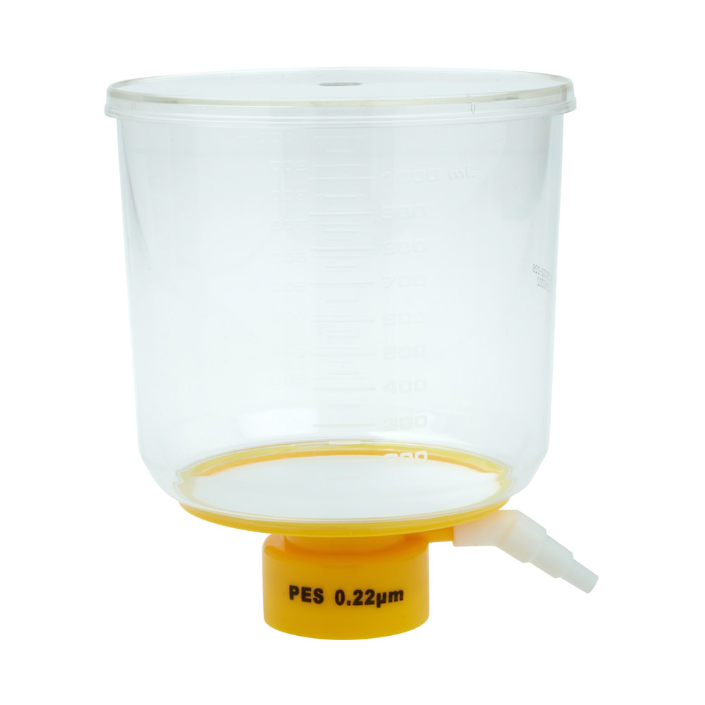 1000mL Bottle Top Filter, PES Filter Material, 0.22µm, 90mm, Sterile