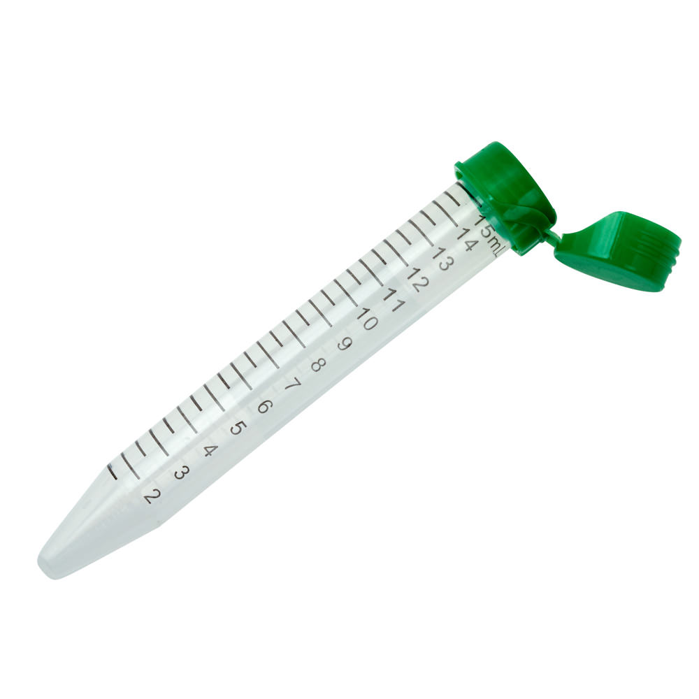 15mL Centrifuge Tube, Flip Top Cap – Bag, Sterile