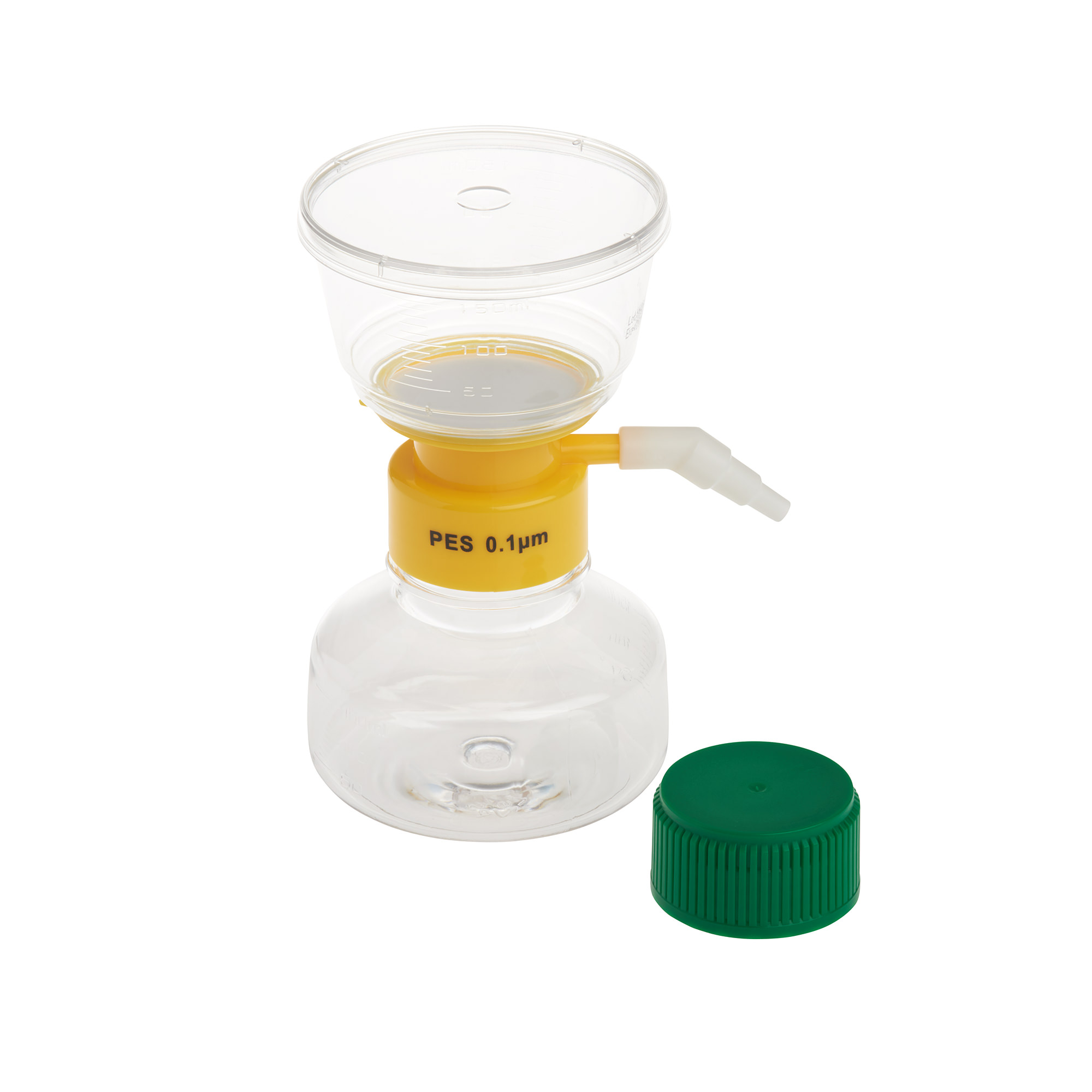 150mL Filter System, PES Filter Material, 0.10µm, 50mm, Sterile