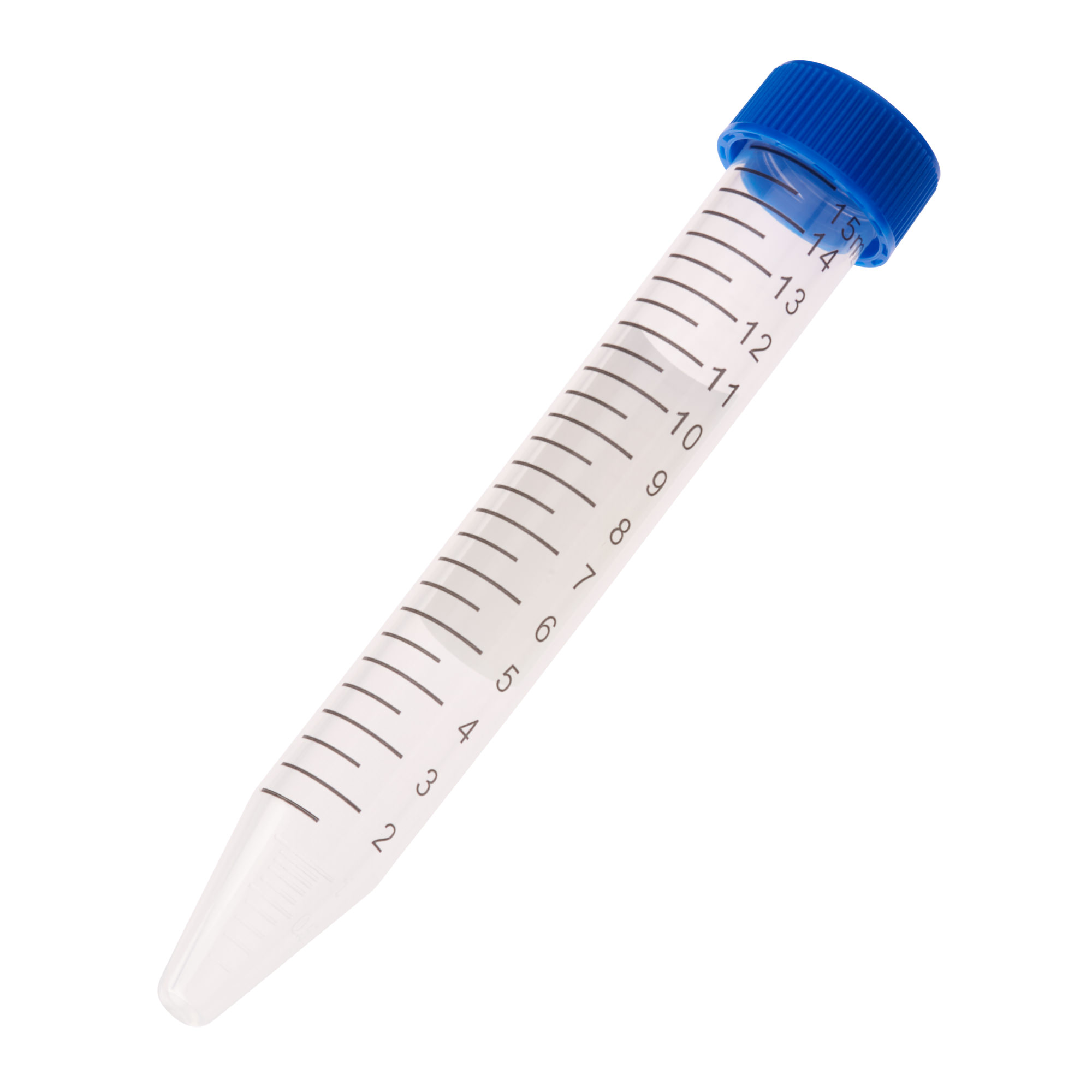 15mL Centrifuge Tube, Blue Cap – Bag, Sterile