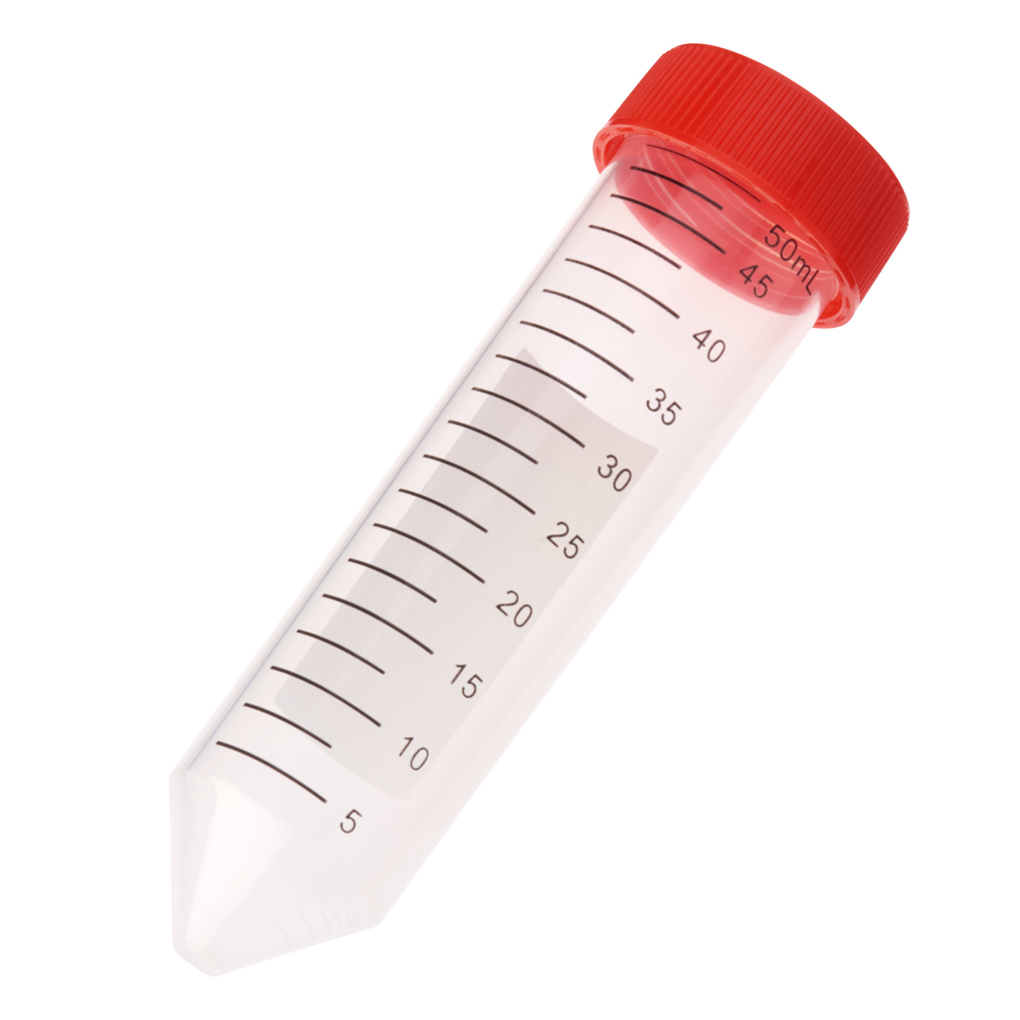 50mL Centrifuge Tube, Red Cap – Bag, Sterile