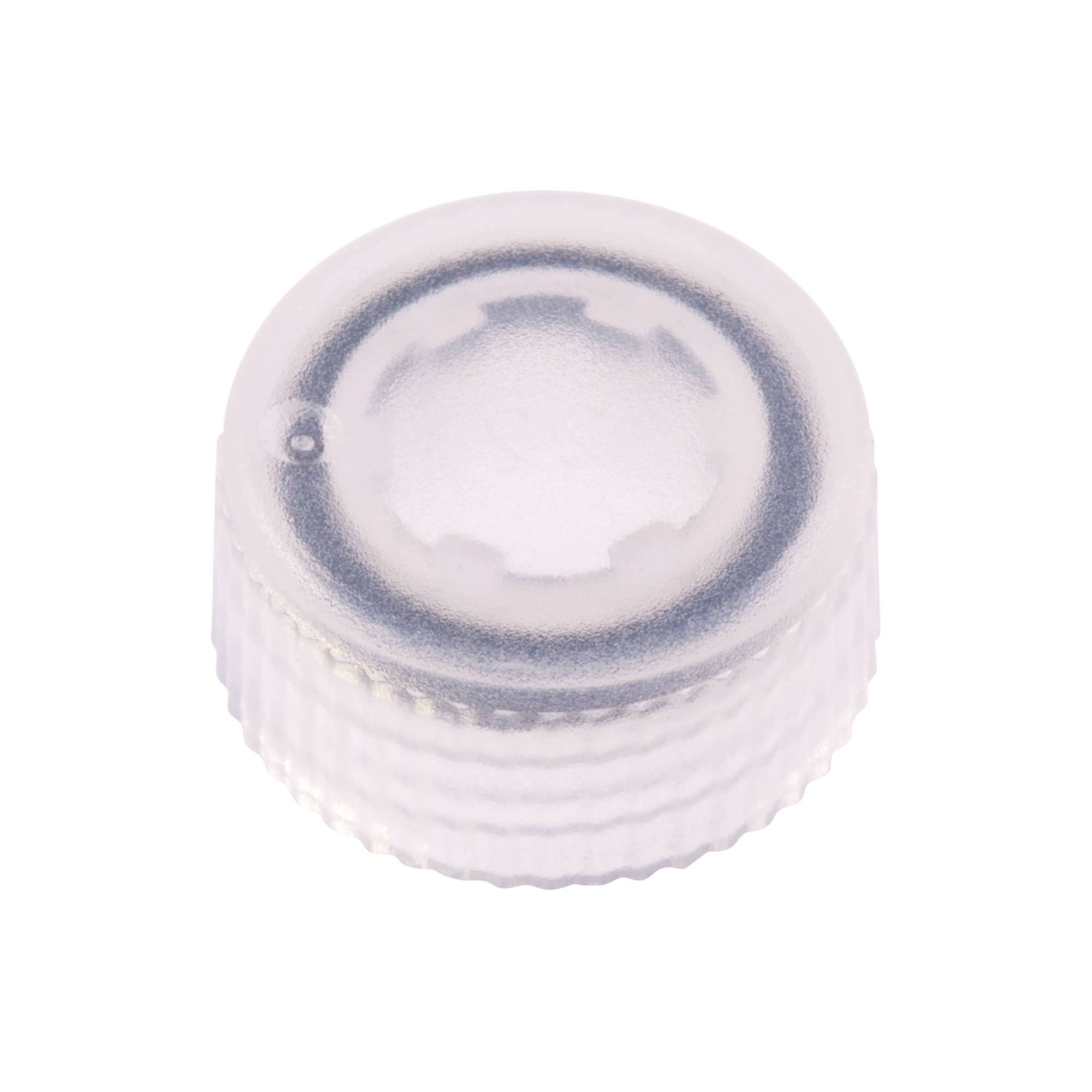 CAP ONLY, Screw Top Micro Tube Cap, O-Ring, Translucent, Clear, Sterile