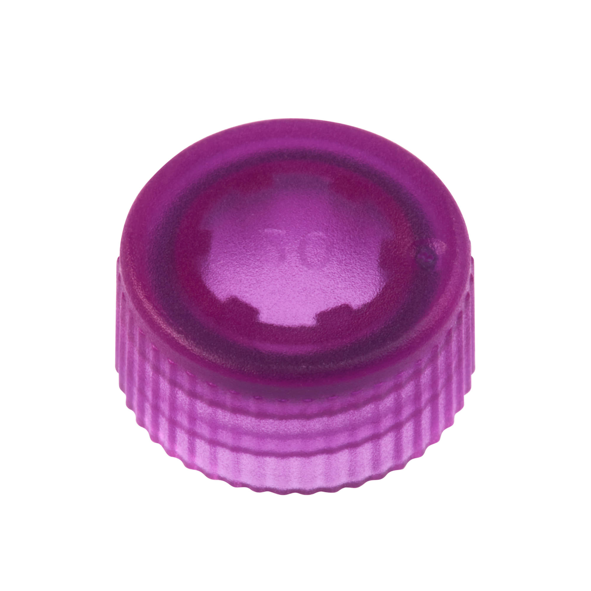 CAP ONLY, Screw Top Micro Tube Cap, O-Ring, Translucent, Purple, Non-sterile
