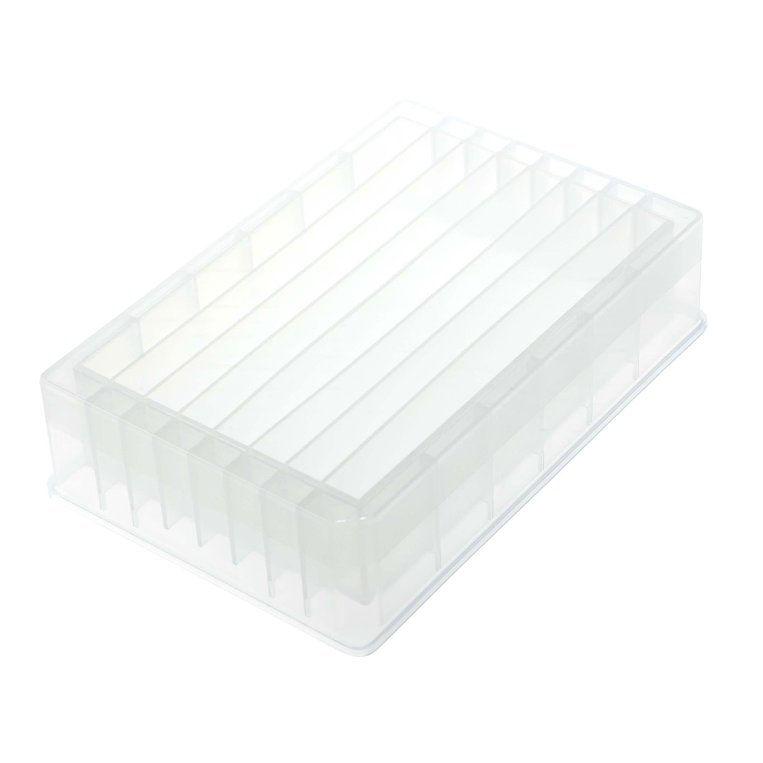 Multiple Cavity Reagent Reservoir, 8 Well, Trough Bottom, PP, Non-sterile