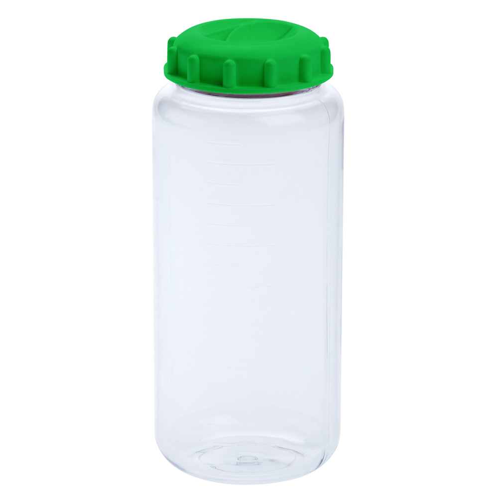 500mL Centrifuge Bottles, Polycarbonate, Knurled Seal Cap, Non-sterile