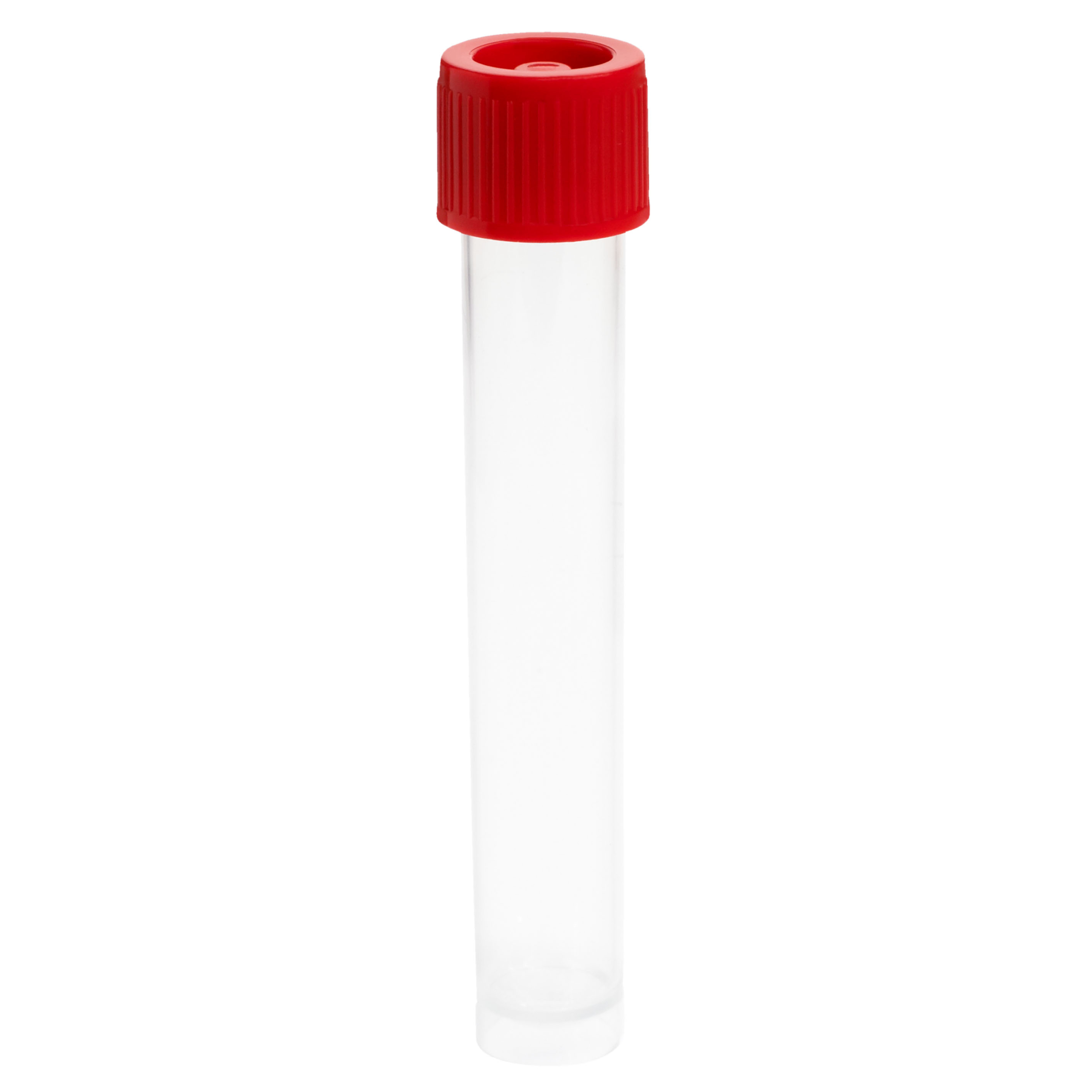 12mL Transport Tube, Red Cap – Bag, Sterile (Tubes and Caps Packed Separately)